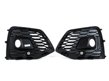 Honeycomb Front Grill + Fog Ligth Cover for Audi Q5 B9 SQ5 2021-2024