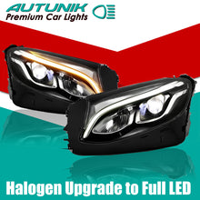 Pair Halogen Upgrade to FULL LED DRL Projector 2016-2019 Mercedes-Benz W253 GLC Headlight Left+Right