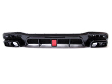 Gloss Black Rear Diffuser Exhaust Tailpipe for Mercedes W166 X166 GLE 350 AMG 2015-2018