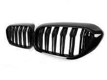 Double Slats Gloss Black Front Grille For BMW 5-Series G30 520i 530i 540i Sedan 2017-2020