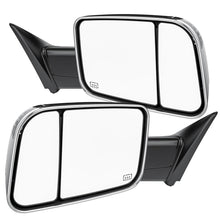 Chrome Extend Flip Up Power Heated Tow Mirror Assembly For 2009-2018 Ram 1500 2500 3500 Left&Right