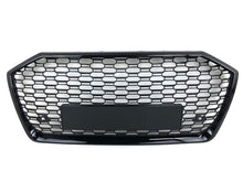 Gloss Black Front Bumper Upper Grille RS6 Style fit for Audi A6 S6 C8 2019 -2023 2024
