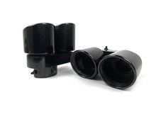 Black Exhaust Tips Tailpipe for BMW X5 G05 X6 G06 X7 G07 40i 2019-2024