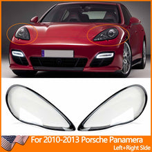 L+R Front Headlight Lens Cover Replacements for 2010–2013 Porsche Panamera GTS/Turbo