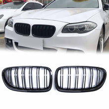 Gloss Black Front Kidney Grille For BMW 5-Series F10 F11 Sedan 2010-2016