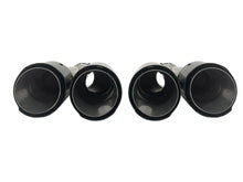 2.5'' Inlet Dual Carbon Exhaust Tips Muffler Tailpipe for BMW Audi Mercedes