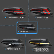 Sequential LED Tail Lights For VW Volkswagen Golf 7 MK7 GTI TSI TDI 2014-2017