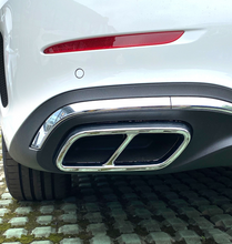 For 2022-2023 Mercedes Benz C Class W206 Chrome Rear Exhaust Pipe Cover Trims