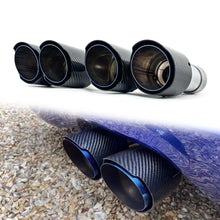 60mm Carbon Fiber Exhaust Tips Tailpipe for Audi Mercedes BMW