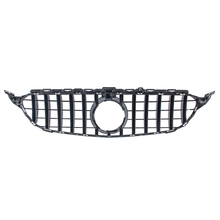 Front Bumper Grill For Mercedes C-Class W205 C205 w/ Camera 2015-2018