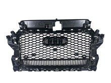 RS3 Style For 2014-2016 Audi A3 S3 8V Front Grille Grill Gloss Black Replacement