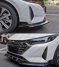 3pcs Glossy Black Front Bumper Lip Splitter Kit For 2024+ Nissan Sentra Sedan