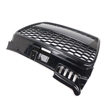 Front Upper Grille RS4 Style Honeycomb Mesh Gloss Black For Audi A4/B7 2005-2008