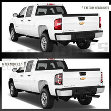Smoked LED Tail Lights For 2007-2013 Chevy Silverado 1500 2500 3500 HD w/Startup