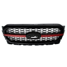 Red/Black Front Upper Bumper Grille Fit For 2021-2023 Ford F-150 F150 Platinum New