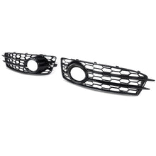 Gloss Black Front Fog Light Grille Fog Lamp Grill For Audi A3 8P S Line 2009-2012