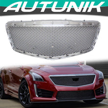 Chrome Front Upper Mesh Grille for 14-19 Cadillac CTS Sedan No Camera Mount