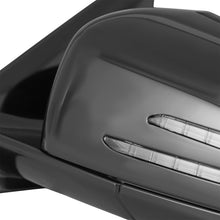 Black Left Side Mirror w/o Blind Spot For 2010-2017 Mercedes C207 Coupe E350 E400 E550 Driver Power Folding Mirror