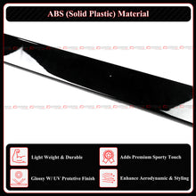 For 2015-2021 Mercedes Benz W205 C300 C43 AMG CMT Gloss Black Side Skirt Extension
