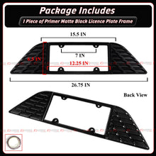 For 2015-2023 Dodge Charger Matt Black Rear License Plate Frame Holder Panel Trim