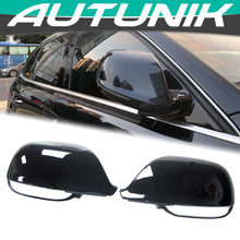 Gloss Black Side Mirror Cover Caps For AUDI Q5 SQ5 Q7 SQ7 2009-2017 No Lane Assist