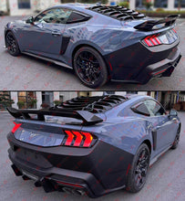 For 2024-2025 Ford Mustang Coupe Matte Black Rear Window Windshield Louver Cover