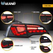 LED Tail Lights Assembly For 2017-2024 Tesla Model 3 Y Rear Lamps Red Turn