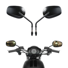 Matte Black Rear View Mirrors for Harley Davidson 1982+ Sportster, Softail, Dyna, Touring