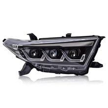 Red Demon Eye LED Headlights For Toyota Highlander 2012-2014 Front Lamp Assembly