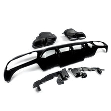 Gloss Black Rear Diffuser & Exhaust Tips For Mercedes E Class W213 Standard Bumper 2017-2020
