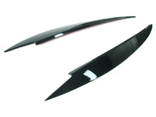 Black Headlight Eyebrow Eyelid Cover Trim For VW Golf 7 GTI TSI TDI MK7 MK7.5 vw162