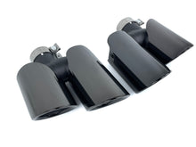 Black Stainless Steel Exhaust Tips for Porsche Macan 2.0L 2014–2018