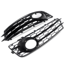 Gloss Black Front Fog Light Grille Fog Lamp Grill For Audi A3 8P S Line 2009-2012