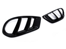 Gloss Black Fog Light Air Duct Vent Covers For 2015-2018 Mercedes Benz W205 C300 C43 AMG