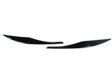 Eyebrow Cover Trim Headlight Eyelids Glossy Black Fits For BMW 3 Series E90 E91 2005-2012 bm204