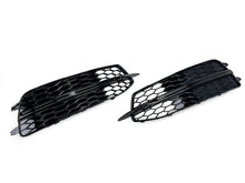 Honeycomb Front Bumper Fog Light Grille Cover For 2012-2015 Audi A6 C7 S Line S6