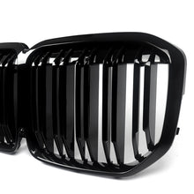Gloss Black Front Bumper Grill Dual Slats For BMW X7 G07 M50i 2019-2022