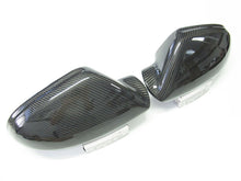 Real Carbon Fiber Mirror Covers Replace for AUDI A6 C7 S6 RS6 2012-2018 No Lane Assist od24
