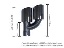 Gloss Black Rear Diffuser Exhaust Tips For AUDI A4 B9 Sedan S line 2020-2023