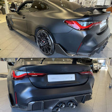 Carbon Look Rear Bumper Corner Splitter Extension for BMW G80 M3 2021-2024