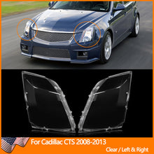 Left + Right Front Headlight Lens Cover Pair for Cadillac CTS 2008-2013