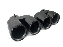 Black Exhaust Tips Tailpipe for BMW X5 G05 X6 G06 X7 G07 40i 2019-2024
