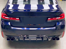 Gloss Black Exhaust Tips for BMW 5-Series G30 530i 540i M-Sport 2017–2024