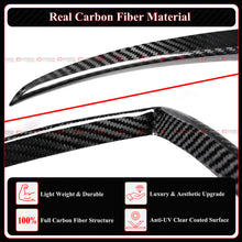 For 2022-2025 Tesla Model X Full Carbon Fiber Front Bumper Fog Light Garnish Trim
