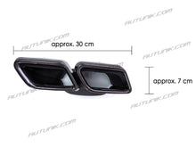Rear Diffuser + Black Exhaust Tips for Mercedes W205 Coupe Convertible C300 C43 AMG 2015-2021 di74