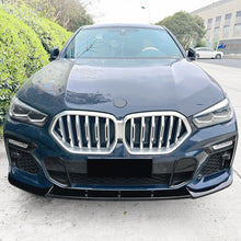 For 2019-2023 BMW G06 X6 Gloss Black Front Bumper Lip Splitter Body Kit 3PCS
