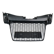Front Bumper Radiator Grille Hex Grill Gloss Black For Audi TT TTS MK2 2007-2014