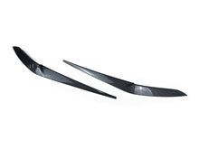 Headlight Eyelid Eyebrow Trim For BMW X5 G05 X6 G06 2019-2023 Carbon Look / Glossy Black