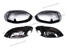 Gloss Black Side Mirror Covers Caps For AUDI A7 C7 S7 RS7 2012-2018 w/ lane assist mc130
