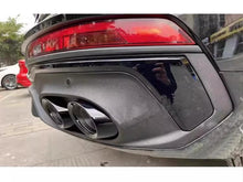 Black/Chrome Rear Diffuser For Audi Q5 Sportback 2021-2023